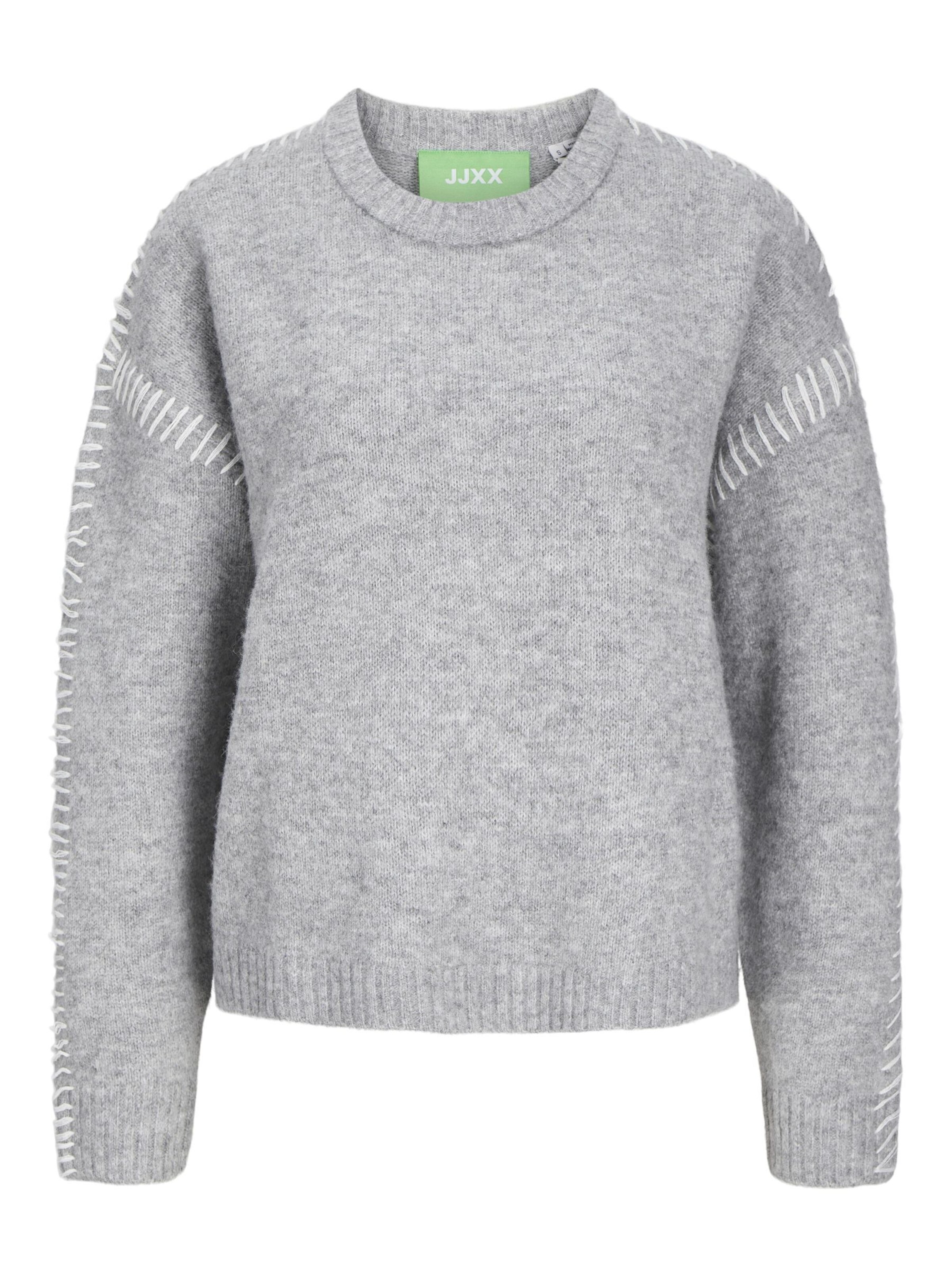 JJXX Sweater 'ITZEL' in Grey: front