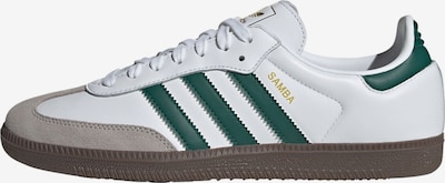 ADIDAS ORIGINALS Baskets basses 'Samba OG' en taupe / vert foncé / blanc, Vue avec produit