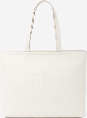 Calvin Klein Jeans Ostoskassi värissä valkoinen: etupuoli
