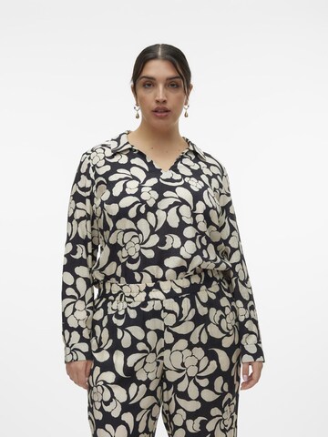 Vero Moda Curve Bluse 'GAJA' in Schwarz: predná strana