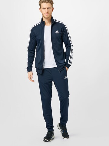 ADIDAS SPORTSWEAR Trainingsanzug 'Essentials 3-Stripes' in Blau