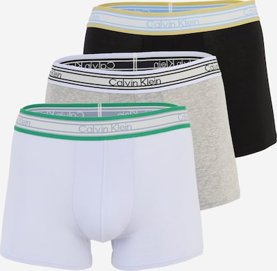 S dydžio Boxer trumpikės iš Calvin Klein Underwear, spalva – šviesiai pilka / žaliosios citrinos spalva / pastelinė violetinė / juoda, Prekių apžvalga