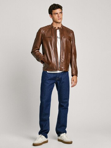 Pepe Jeans Between-season jacket 'Malvar' in Brown