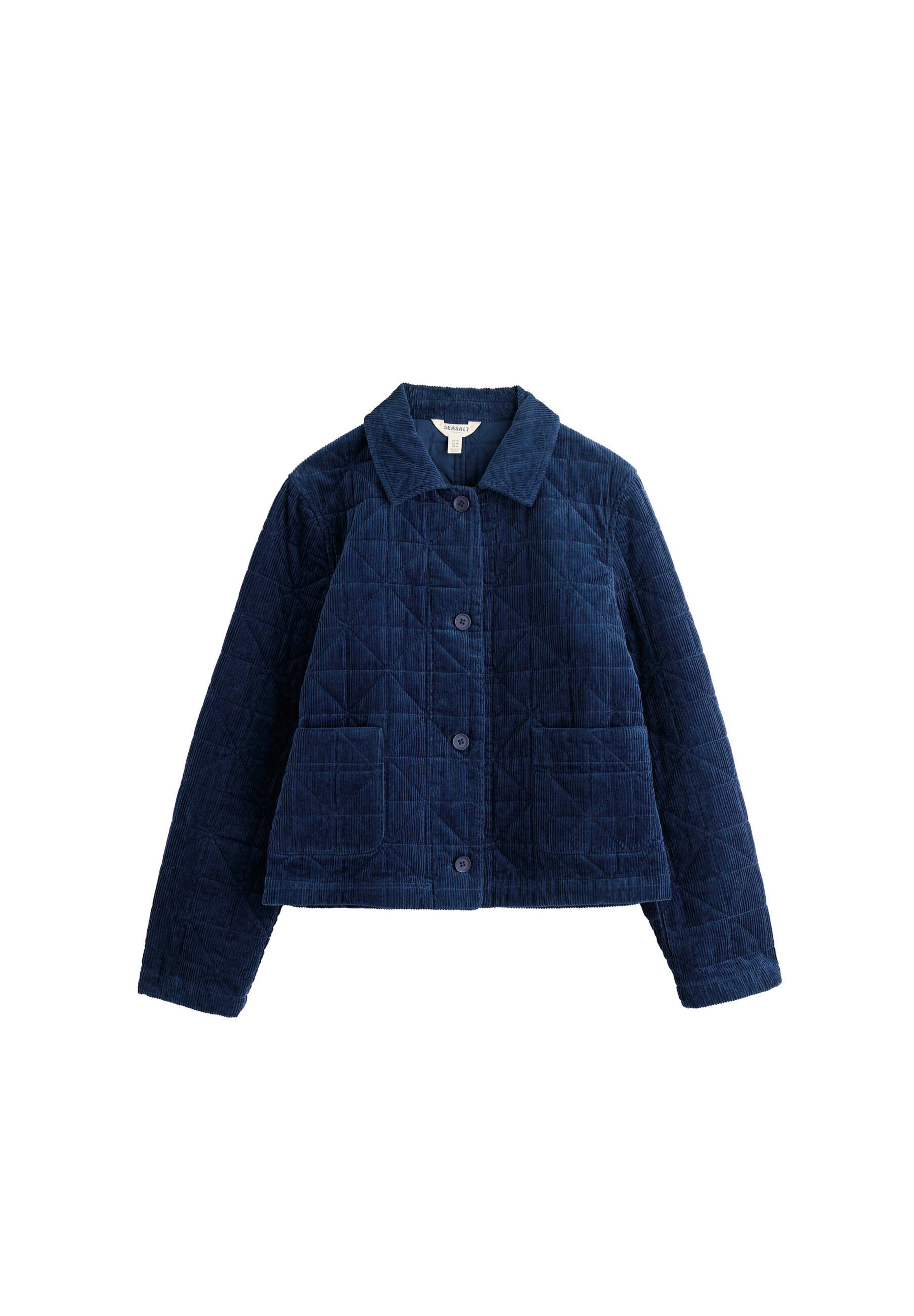Seasalt Cornwall Tussenjas in Blauw: voorkant