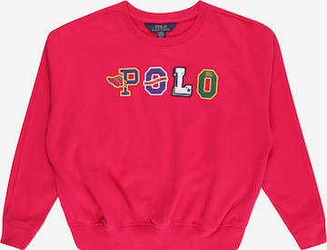 Sweat-shirt Polo Ralph Lauren en rose : devant