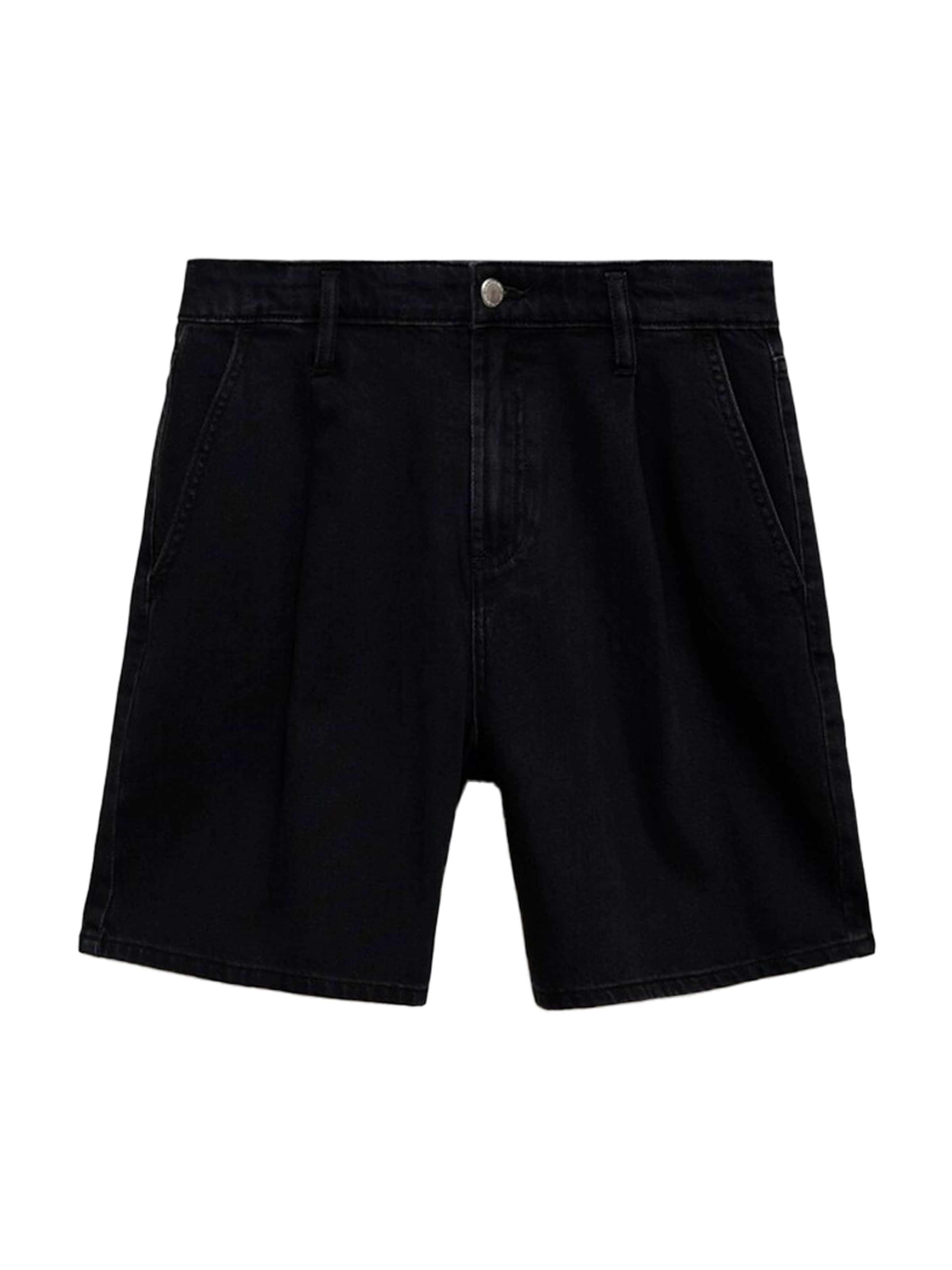 MANGO Широка кройка Дънки с набор 'MARINA' в черно: отпред