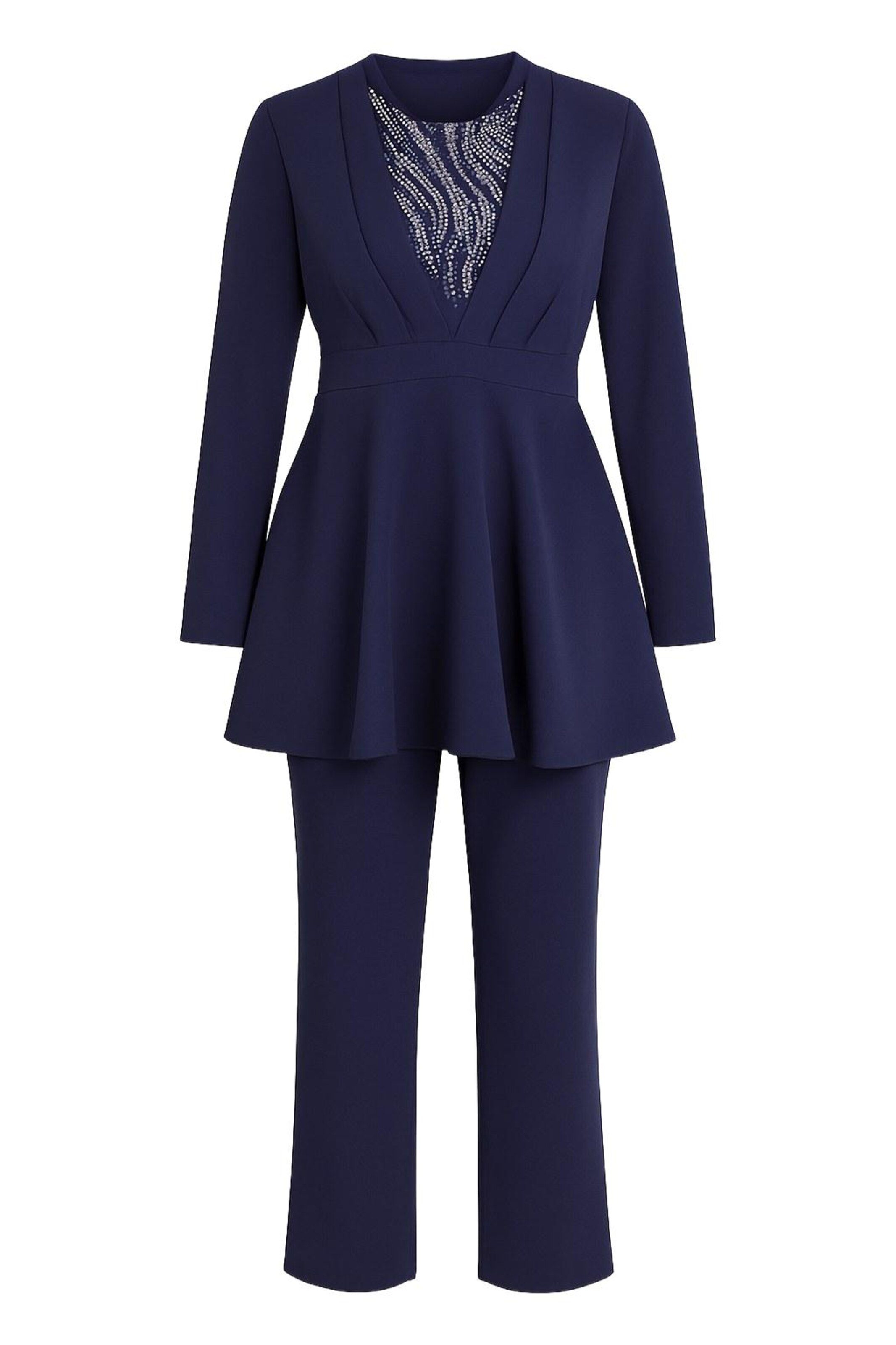 MODAMIHRAM Set in Blau: Vorderseite