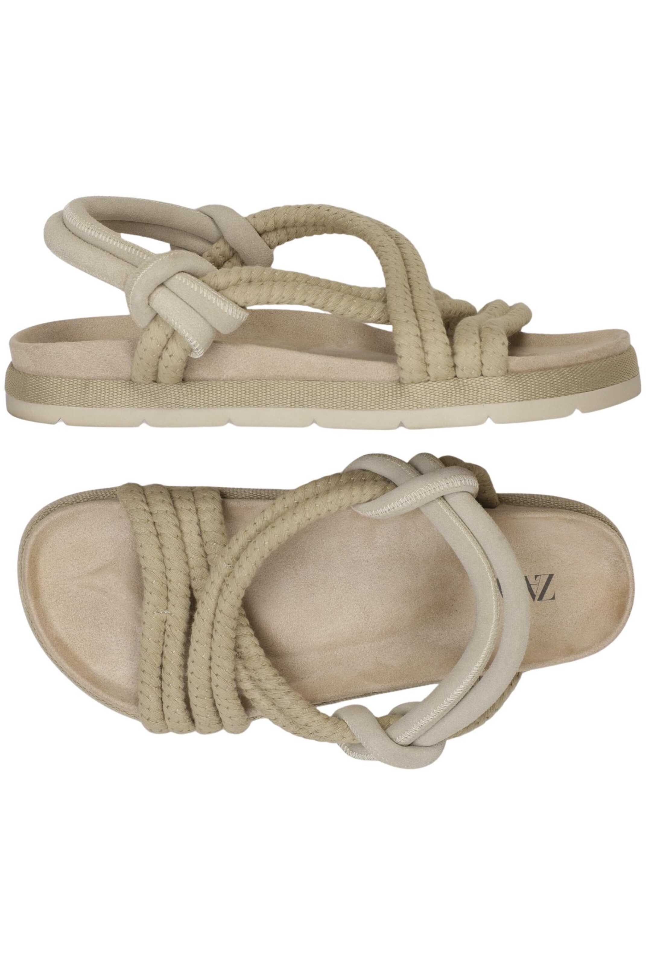 ZARA Sandalen 43 in Beige: Vorderseite