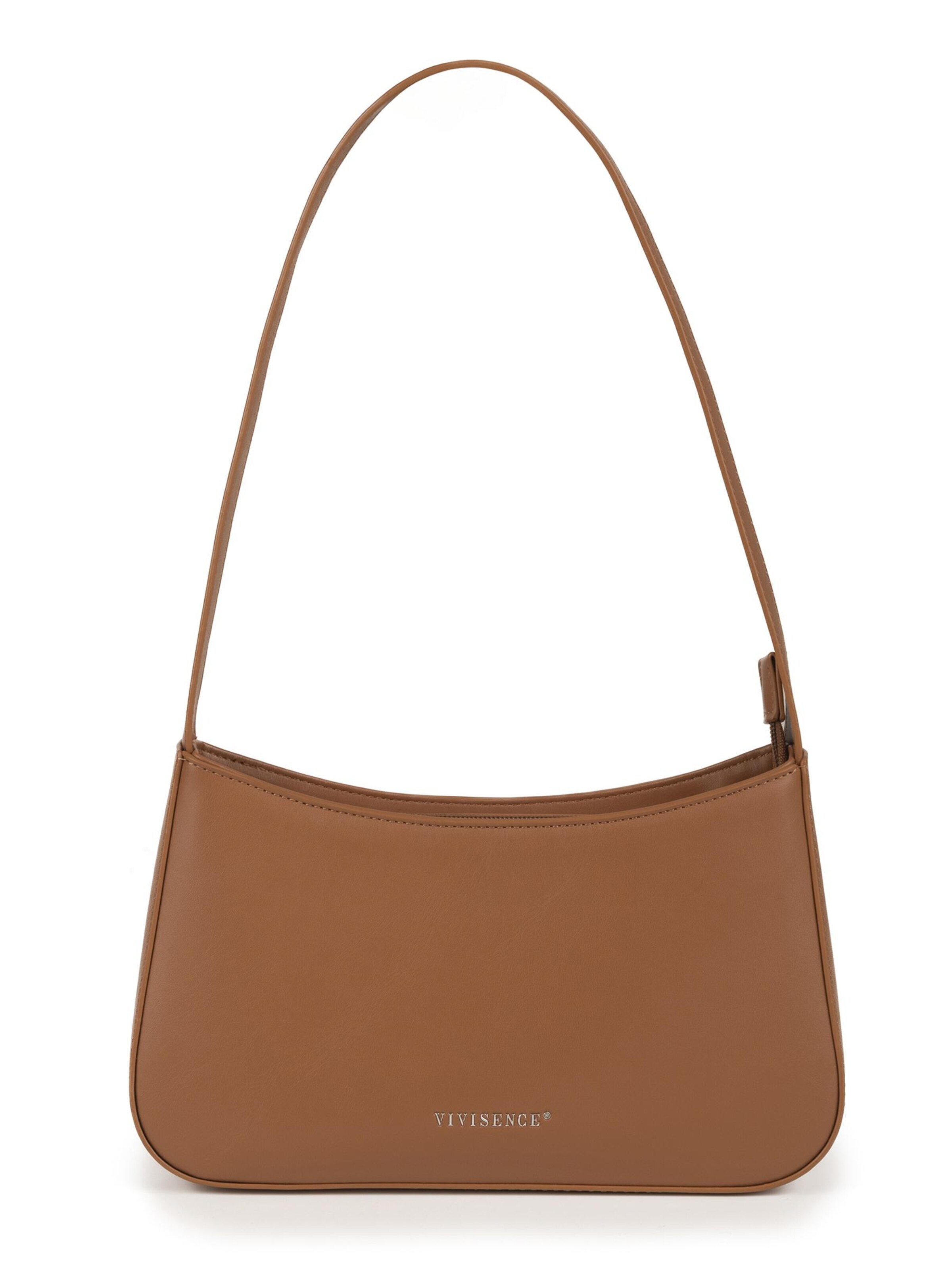 Vivisence Schultertasche 'T0020'‌‌‌‌‌‌ in Braun: Vorderseite