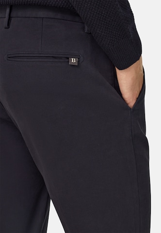 Boggi Milano Regular Pleated Pants in Blue