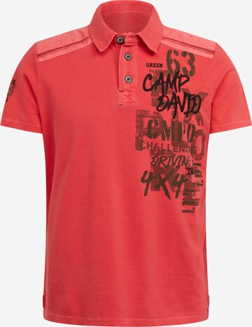 CAMP DAVID Shirt in Red: front