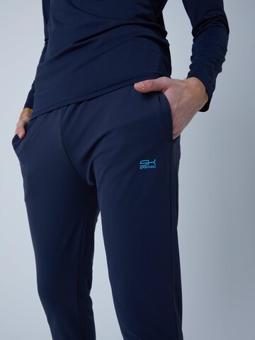 Coupe slim Pantalon de sport 'Slim Training Pants' SPORTKIND en bleu
