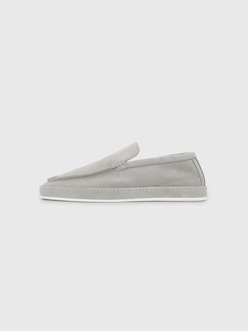 Dutch'D Slipper 'Refine (Size runs small, order one size up)' in Grau: Vorderseite