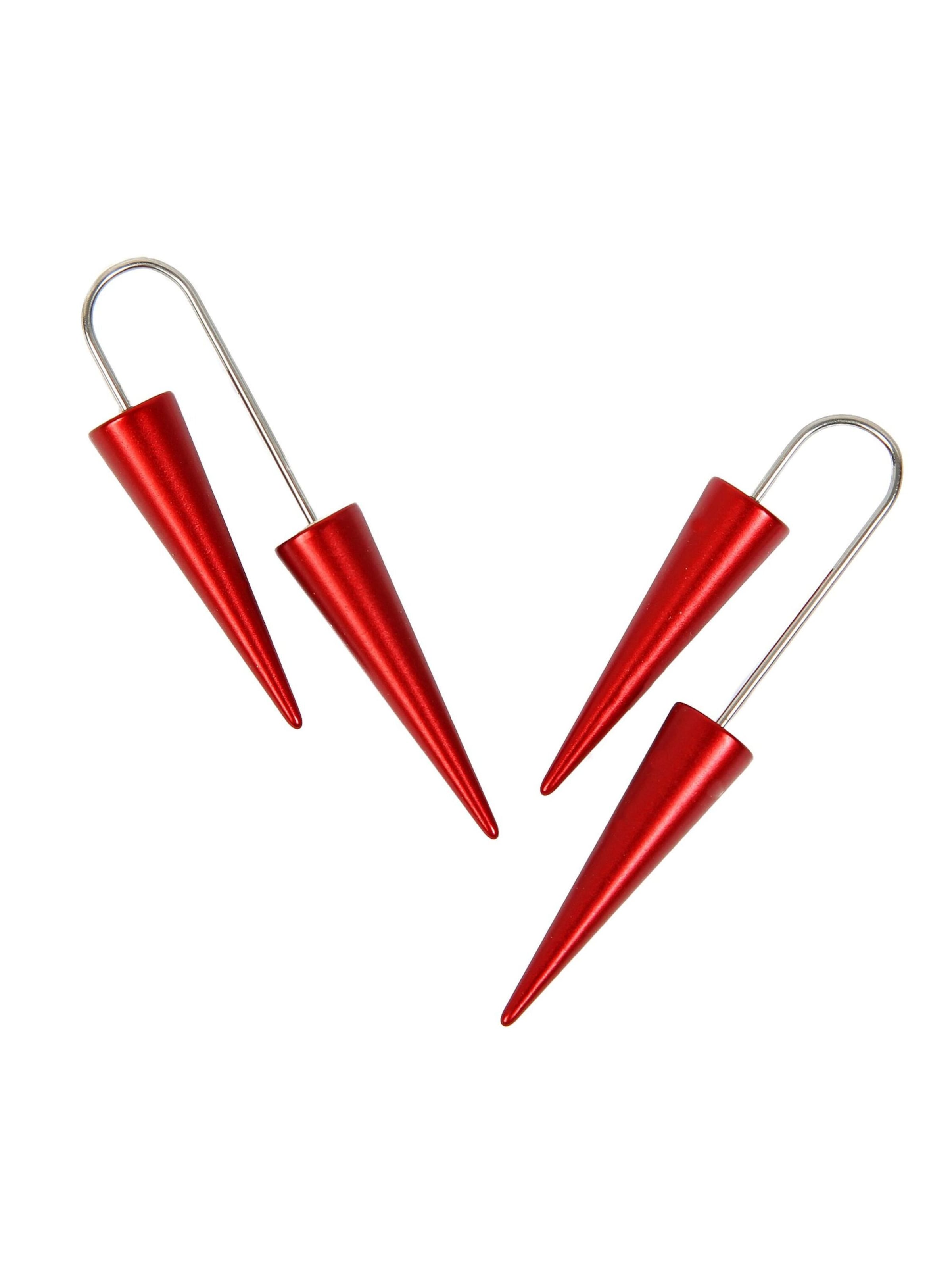 DeMarie Earrings in Red: front