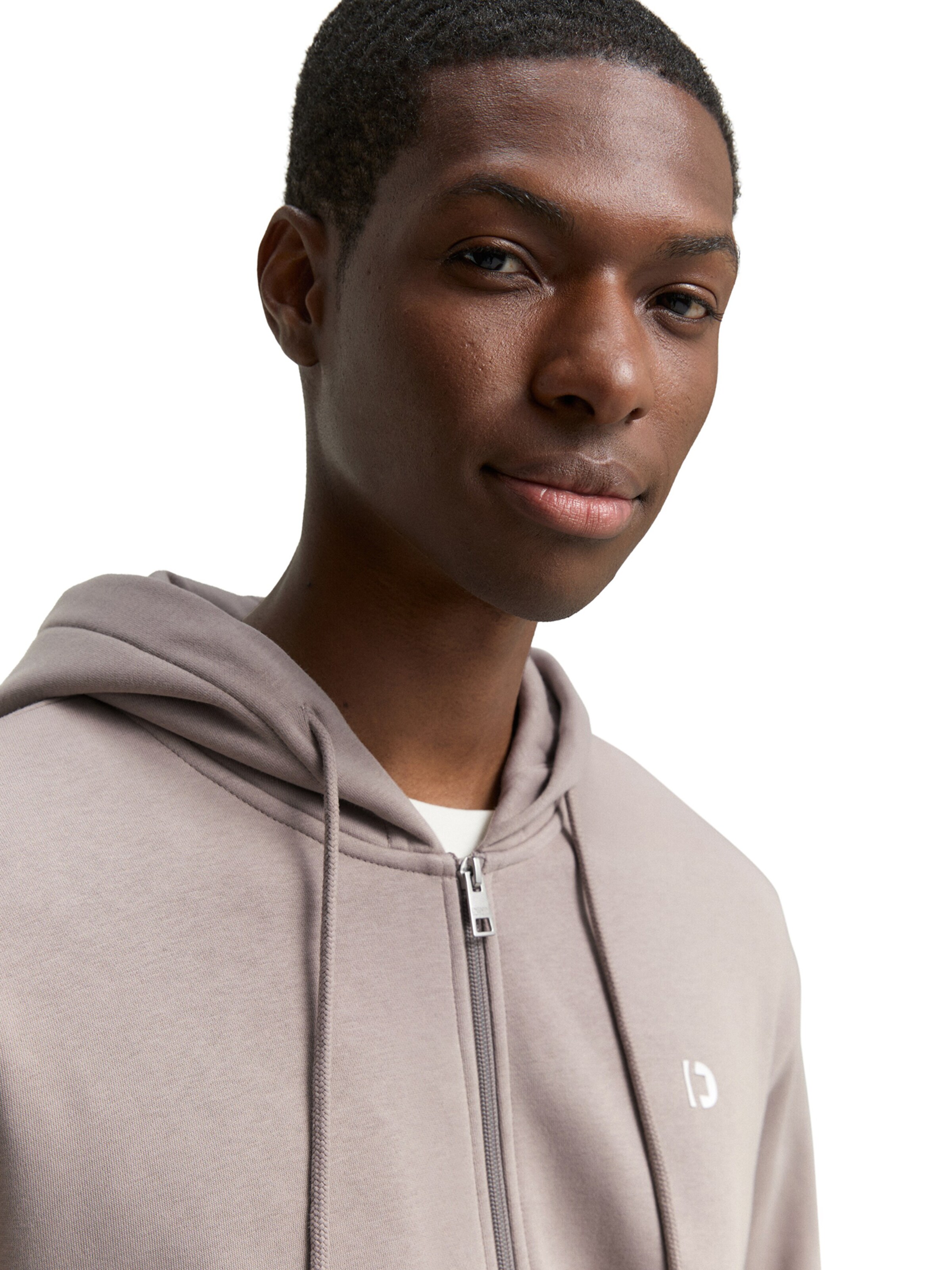 TOM TAILOR DENIM Кофта на молнии в Коричневый