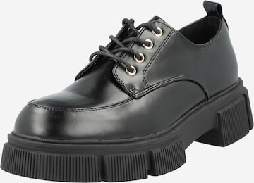 River Island Lace-Up Shoes in Black: front