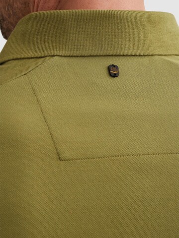 PME Legend T-shirt 'PME LEGEND - Polo shirt in piqué with stretch and flight pocket' i grön
