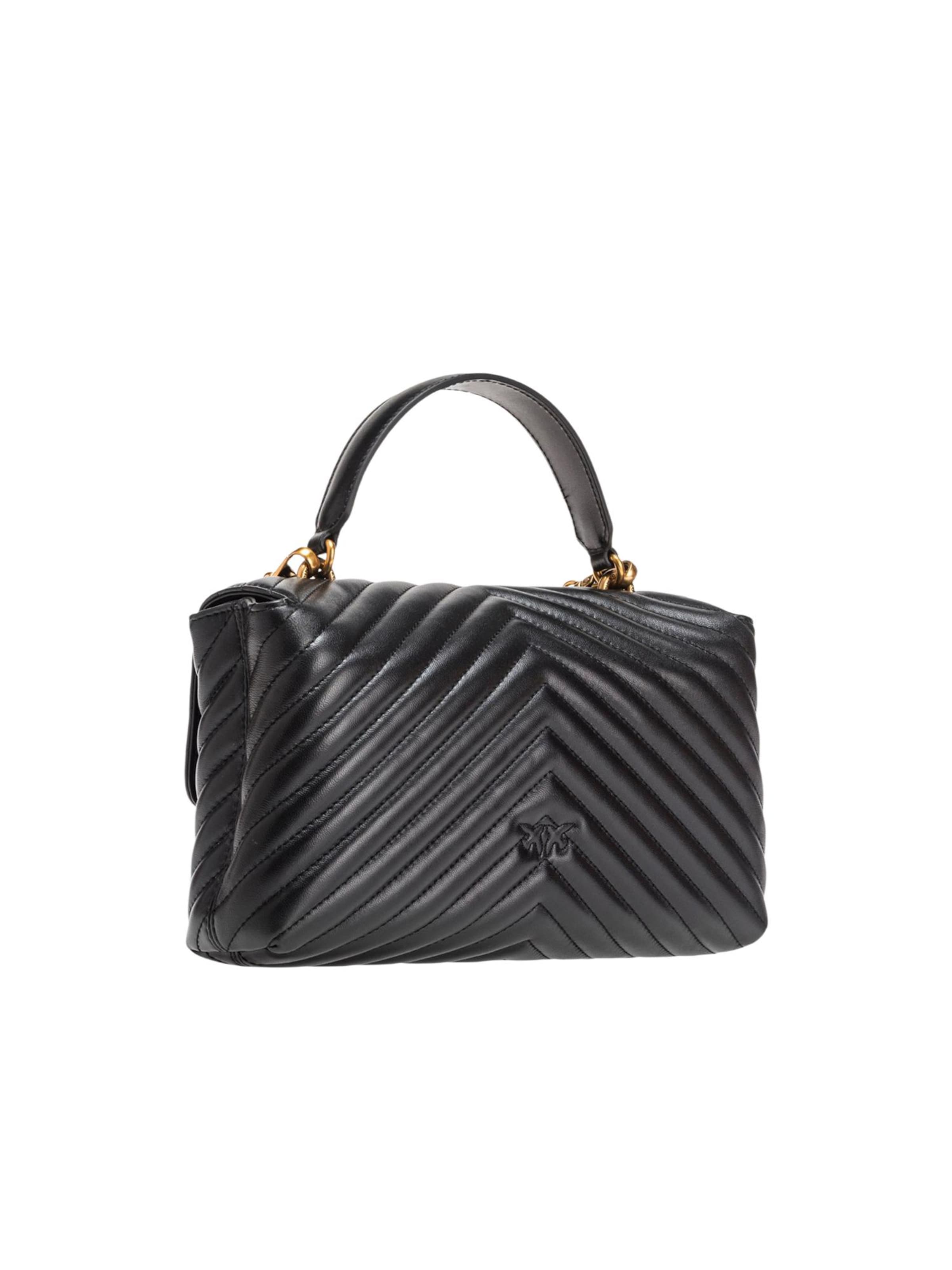 PINKO Skuldertaske 'LOVE LADY PUFF CLASSIC CL SHEEP 100043 A0GK' i sort