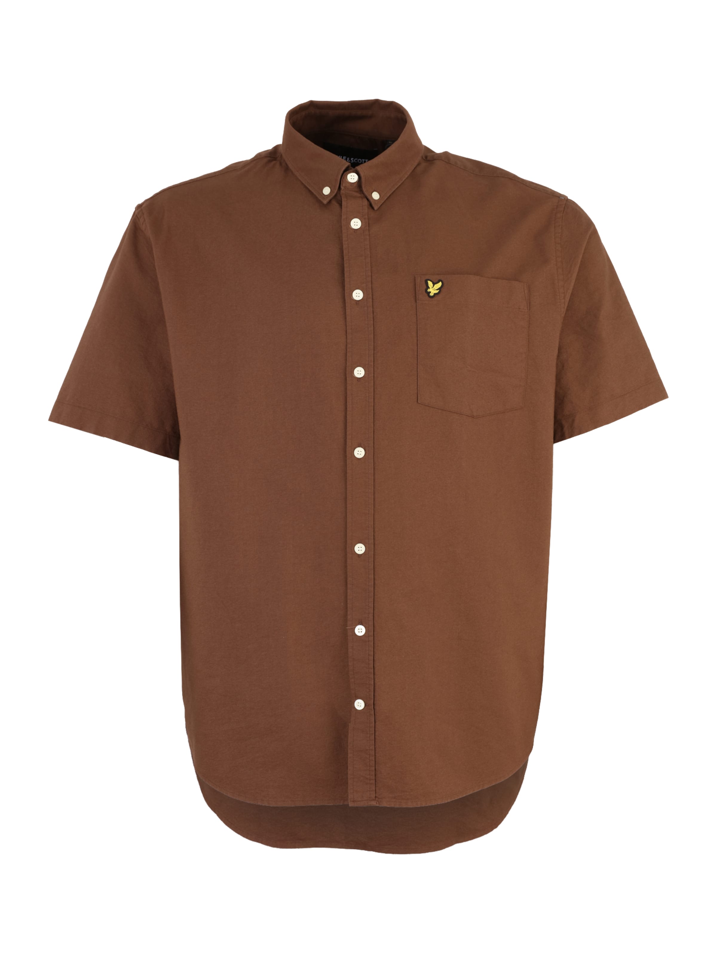Lyle & Scott Big&Tall Regular Fit Skjorte i brun: forside