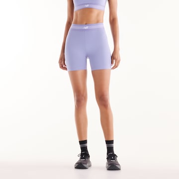 Pantalon de sport 'AC Fitted Short 5"' new balance en violet : devant