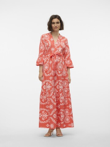 VERO MODA Shirt dress 'ZERA ' in Orange: front