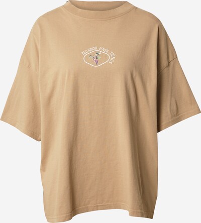 Pegador "Oversize" stila krekls 'Sovana', krāsa - gaiši brūns / pasteļzaļš / lillā / balts, Preces skats