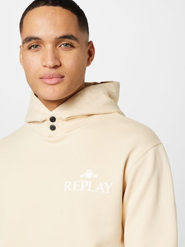 REPLAY Sweatshirt in Beige