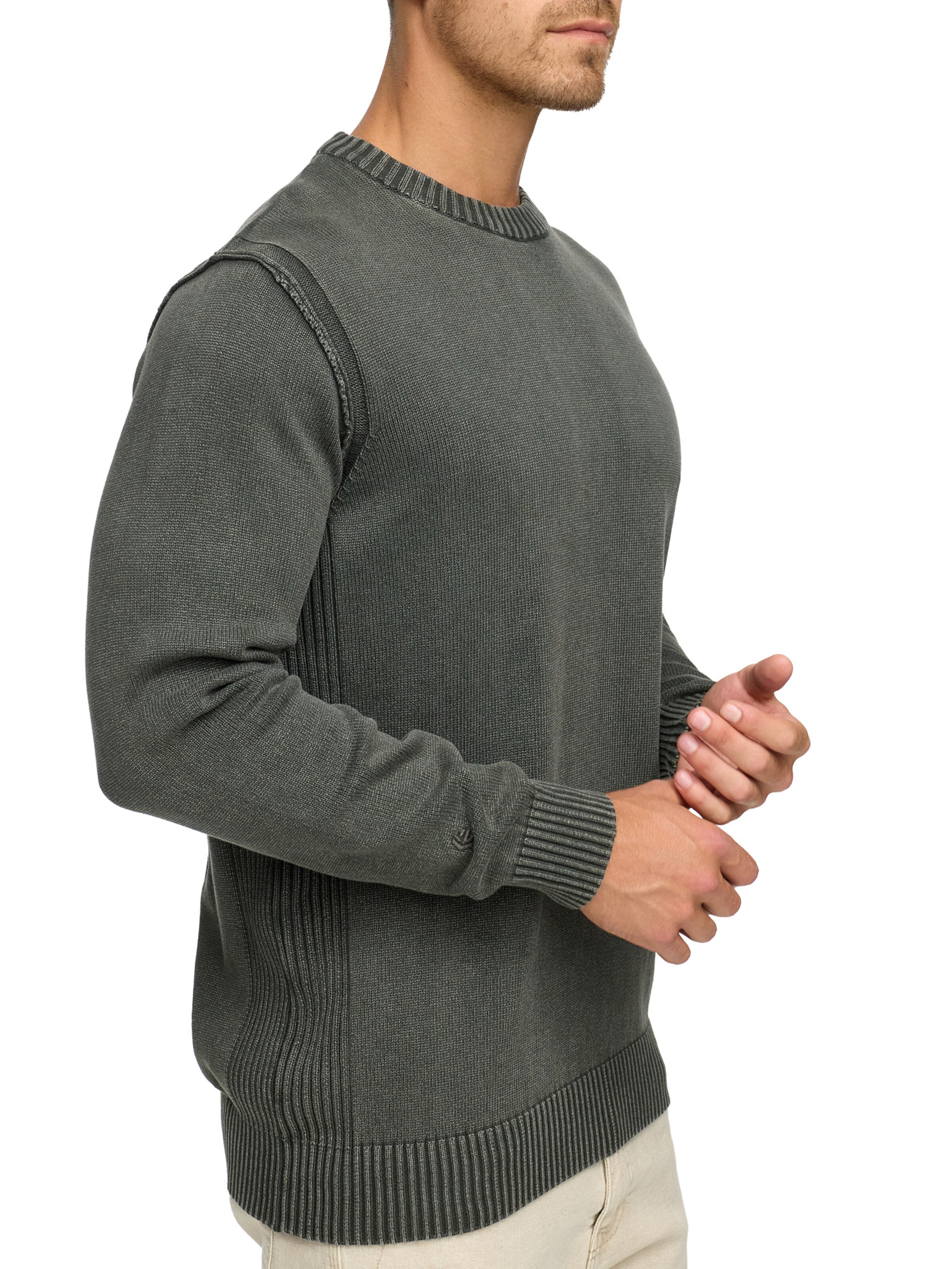 INDICODE JEANS Sweater in Grey