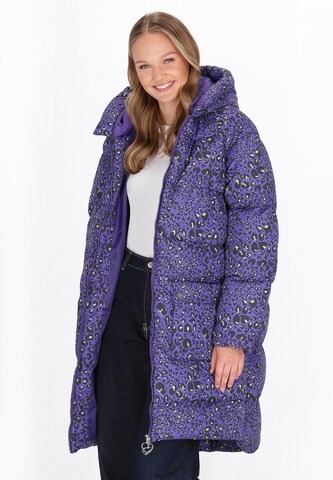 Manteau mi-saison MYMO en violet