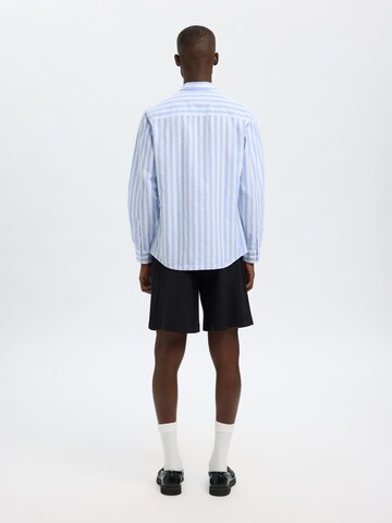 Coupe slim Chemise SELECTED HOMME en bleu