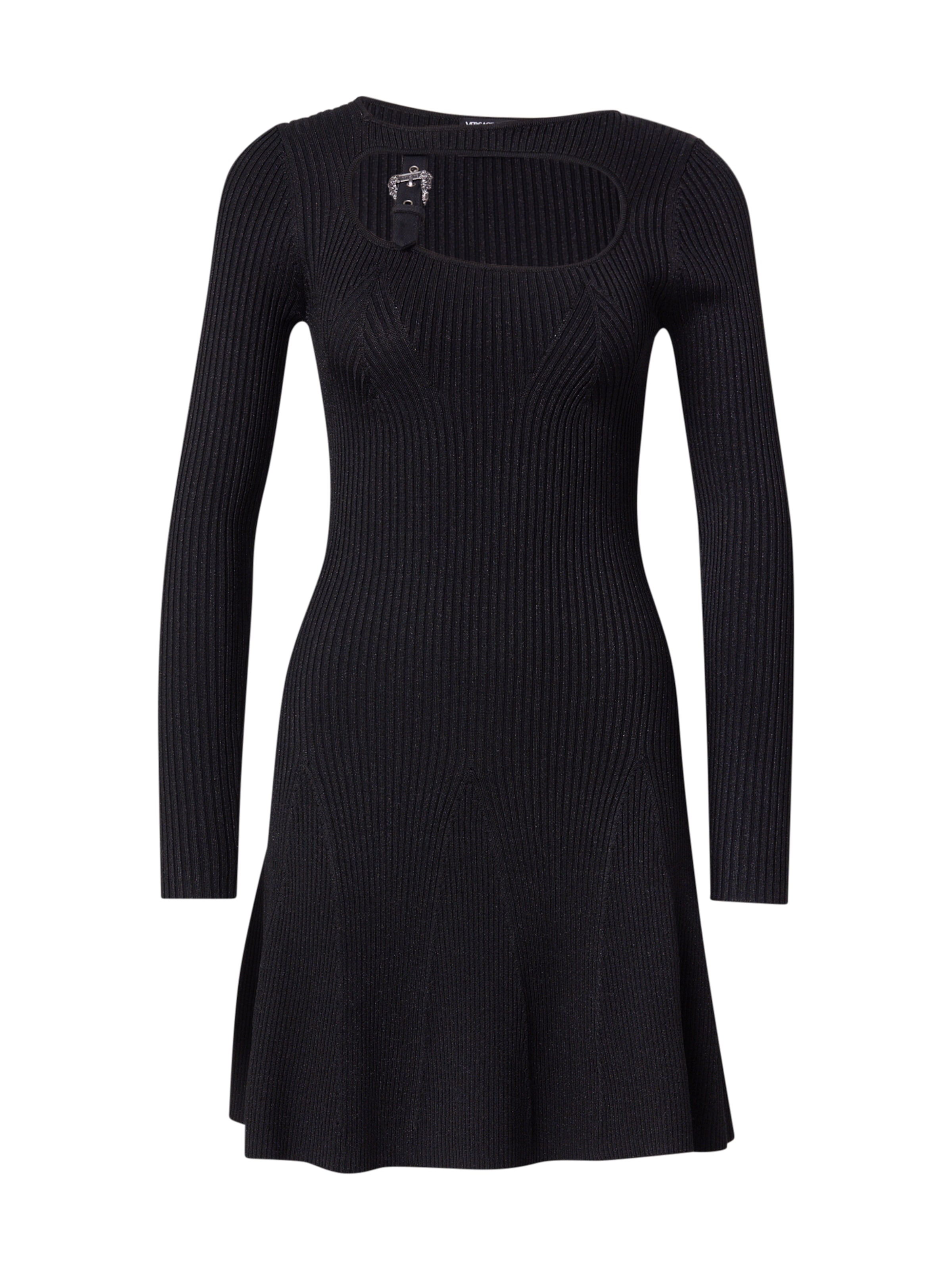 juoda Versace Jeans Couture Megzta suknelė: priekis