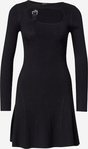 juoda Versace Jeans Couture Megzta suknelė: priekis