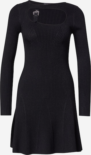 Rochie tricotat Versace Jeans Couture pe negru, Vizualizare produs