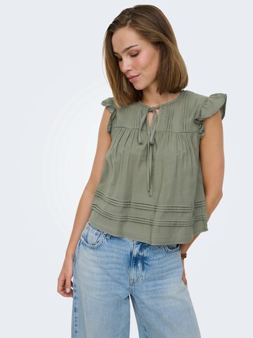 ONLY - Blusa 'ONLARIS' em verde: frente