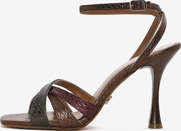 Derimod Riemensandale in Bronze: Vorderseite