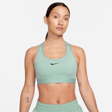 NIKE Bustier Sport-BH 'Swoosh' in Grün: predná strana