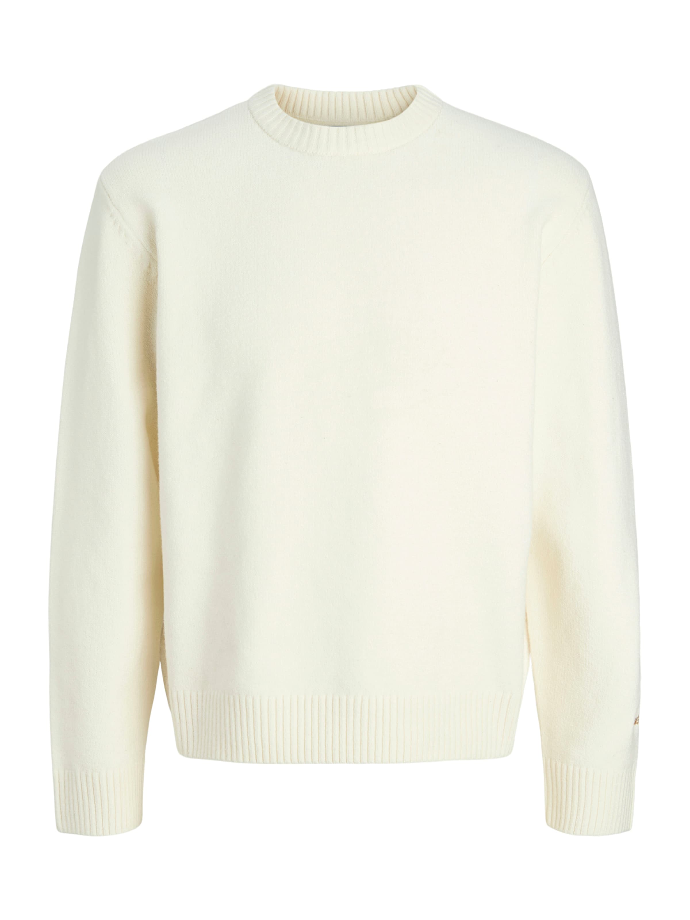 JACK & JONES Sweater 'JORNorrebro' in Beige: front