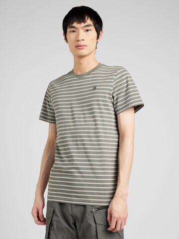 T-Shirt G-Star RAW en gris : devant