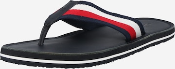 Tongs TOMMY HILFIGER en bleu : devant