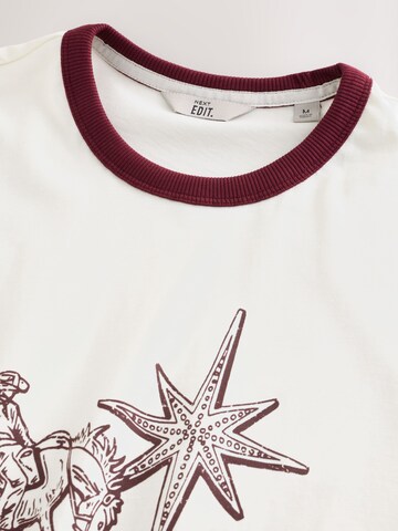 Next Shirt 'Ringer' in White