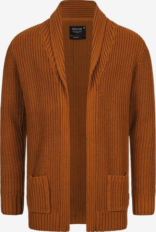 INDICODE JEANS Knit Cardigan in Brown: front