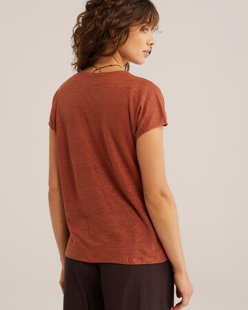 WE Fashion Majica | rjava barva