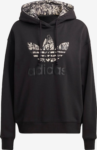 Sweat-shirt 'Logo' ADIDAS ORIGINALS en noir : devant