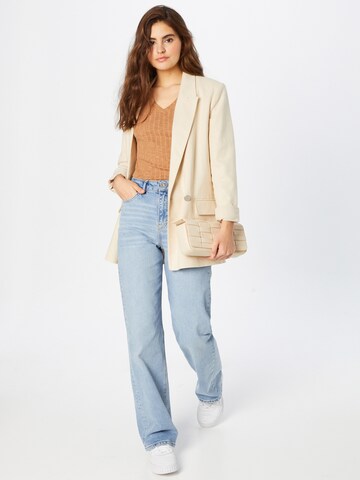 OVS - Top de punto en beige