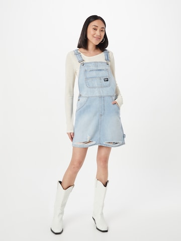 Dr. Denim Dungaree skirt 'Connie' in Blue: front