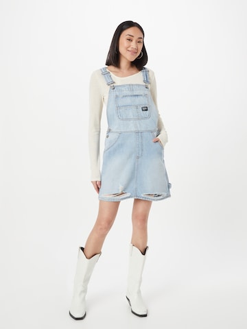 Dr. Denim Overall Skirt 'Connie' in Blue: front