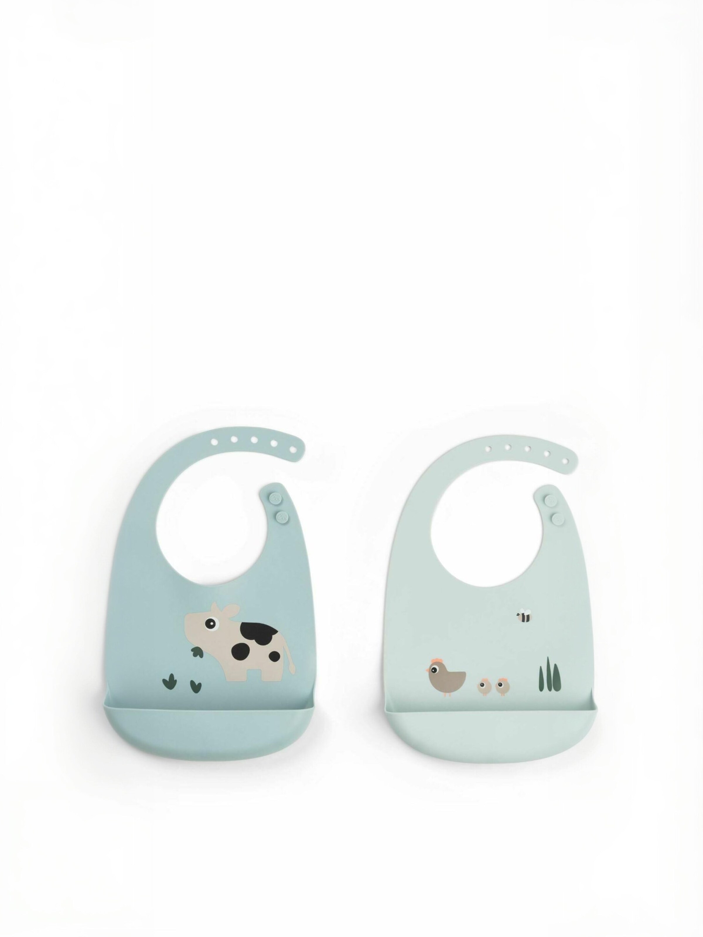 Done by Deer - Babete ' Tiny farm ' em azul: frente