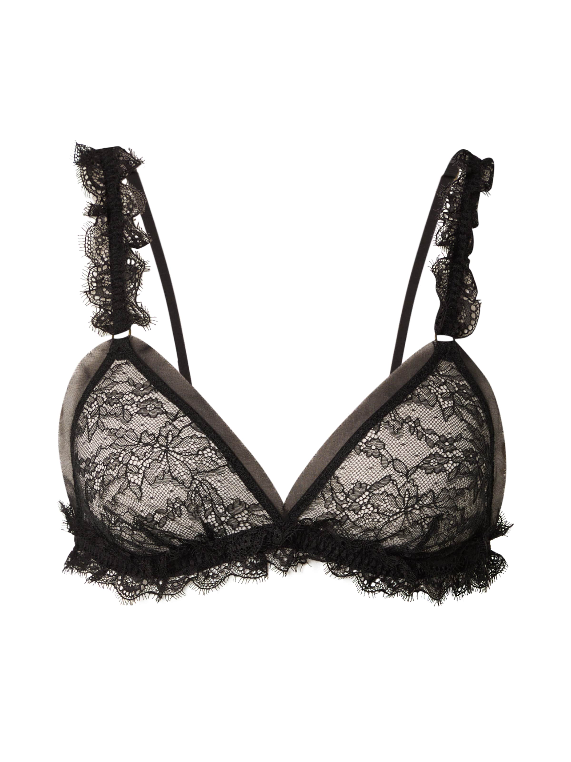 LOVE Stories Trojúhelníková Podprsenka 'Uma' – černá: přední strana