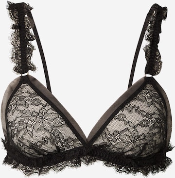 juoda LOVE Stories Trikampė Liemenėlė 'Uma': priekis