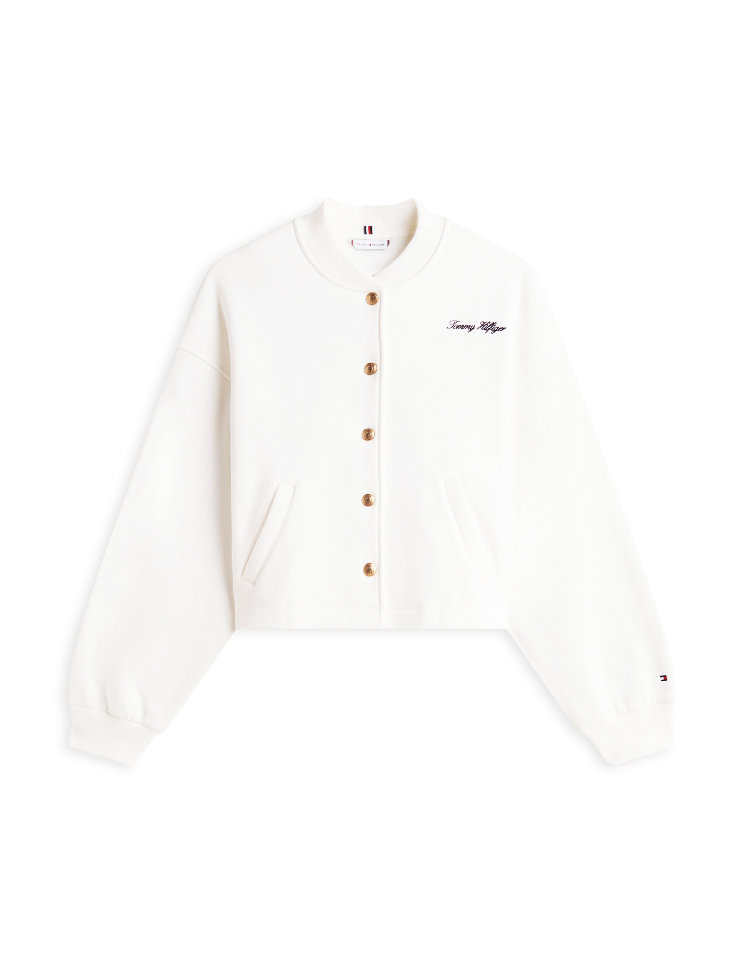 TOMMY HILFIGER Bluza rozpinana w kolorze biały: przód